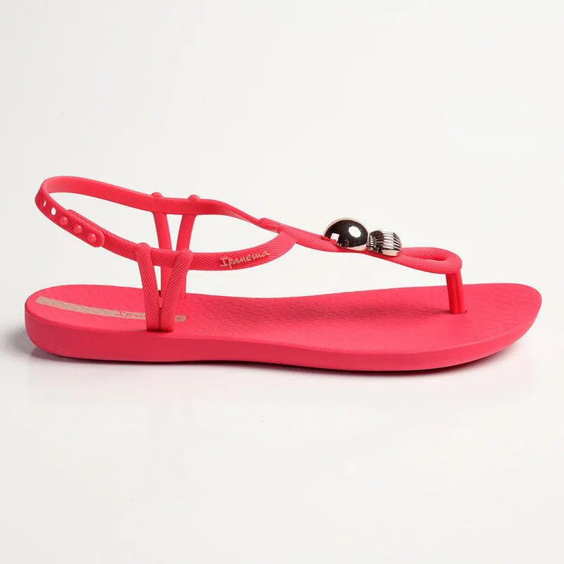 Ipanema Kai Button Trim Thong Sandals - Pink/Rose