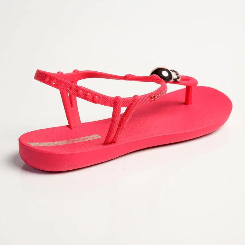 Ipanema Kai Button Trim Thong Sandals - Pink/Rose