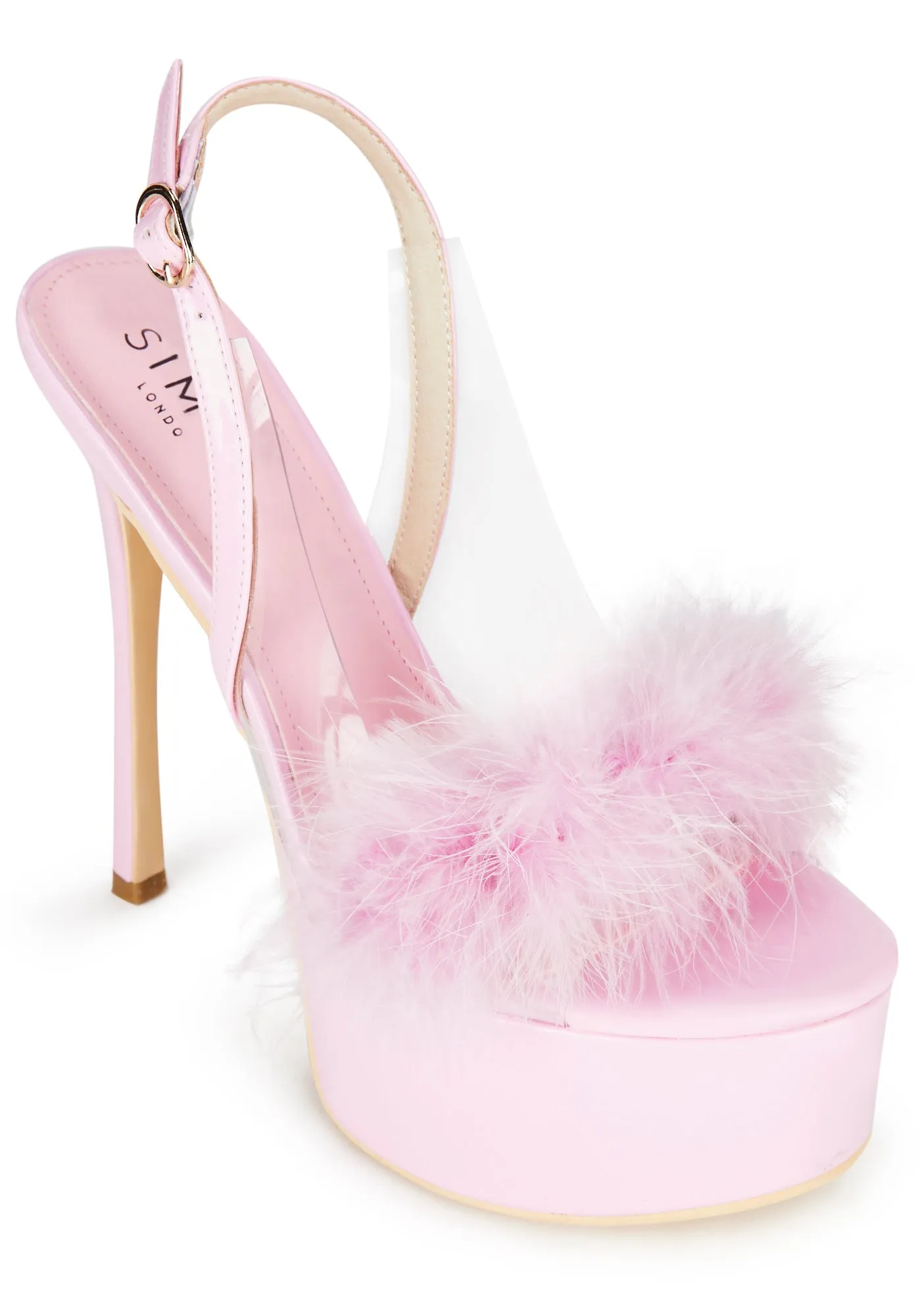 Ivette Fluffy Heels - Pink