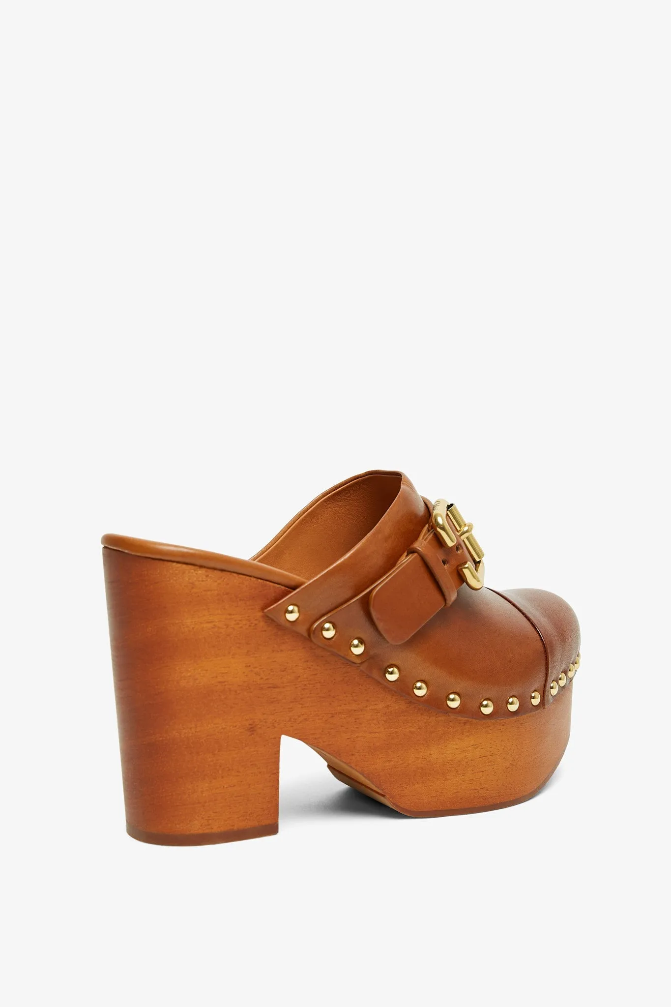 Jeannette tan clogs