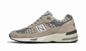 Lateral Support New Balance 991 Beige Harris Tweed