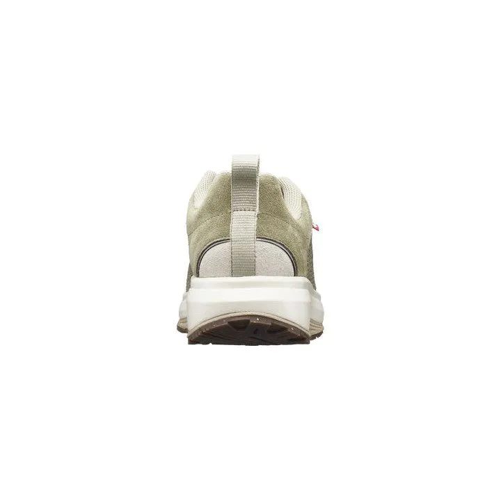 Joya Maui Ladies Light Green Leather & Textile Arch Support Lace Up Shoes