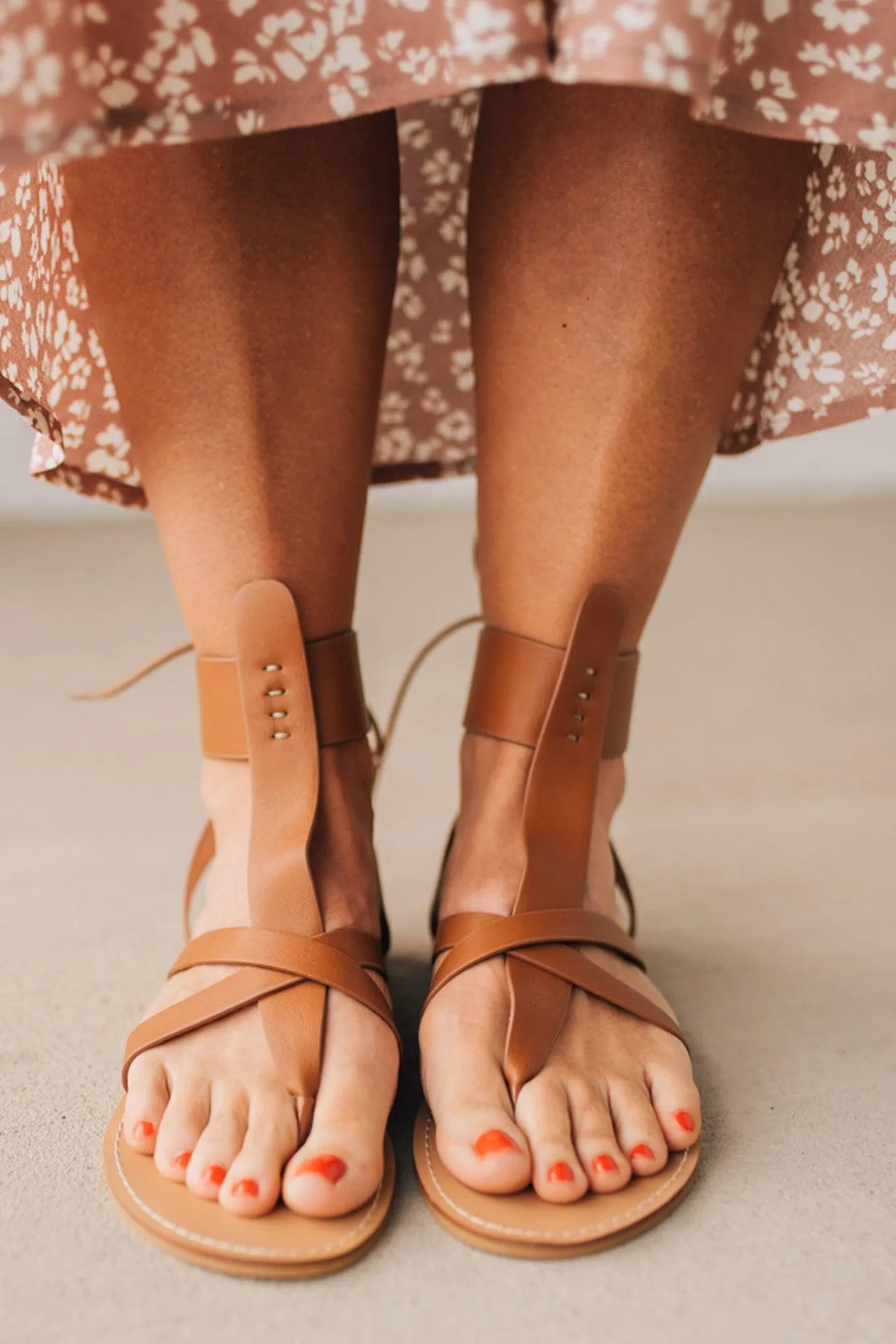 Khloie Tie Back Gladiator Sandals
