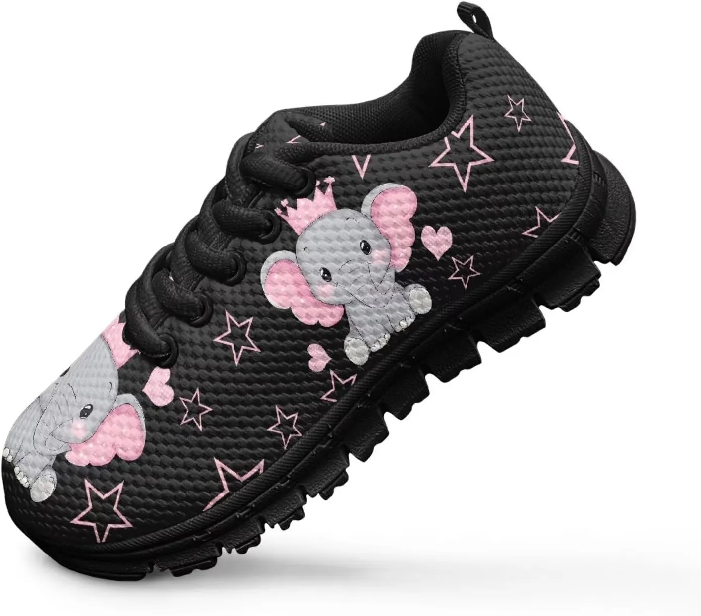 Kids Animals Sneaker Soft Lightweight Lace-Up Anti-Slip Athletic Tennis Shoes for Litter Kids Breathable Outdoor School Footwear Running Shoes for Big Kid US 11-5