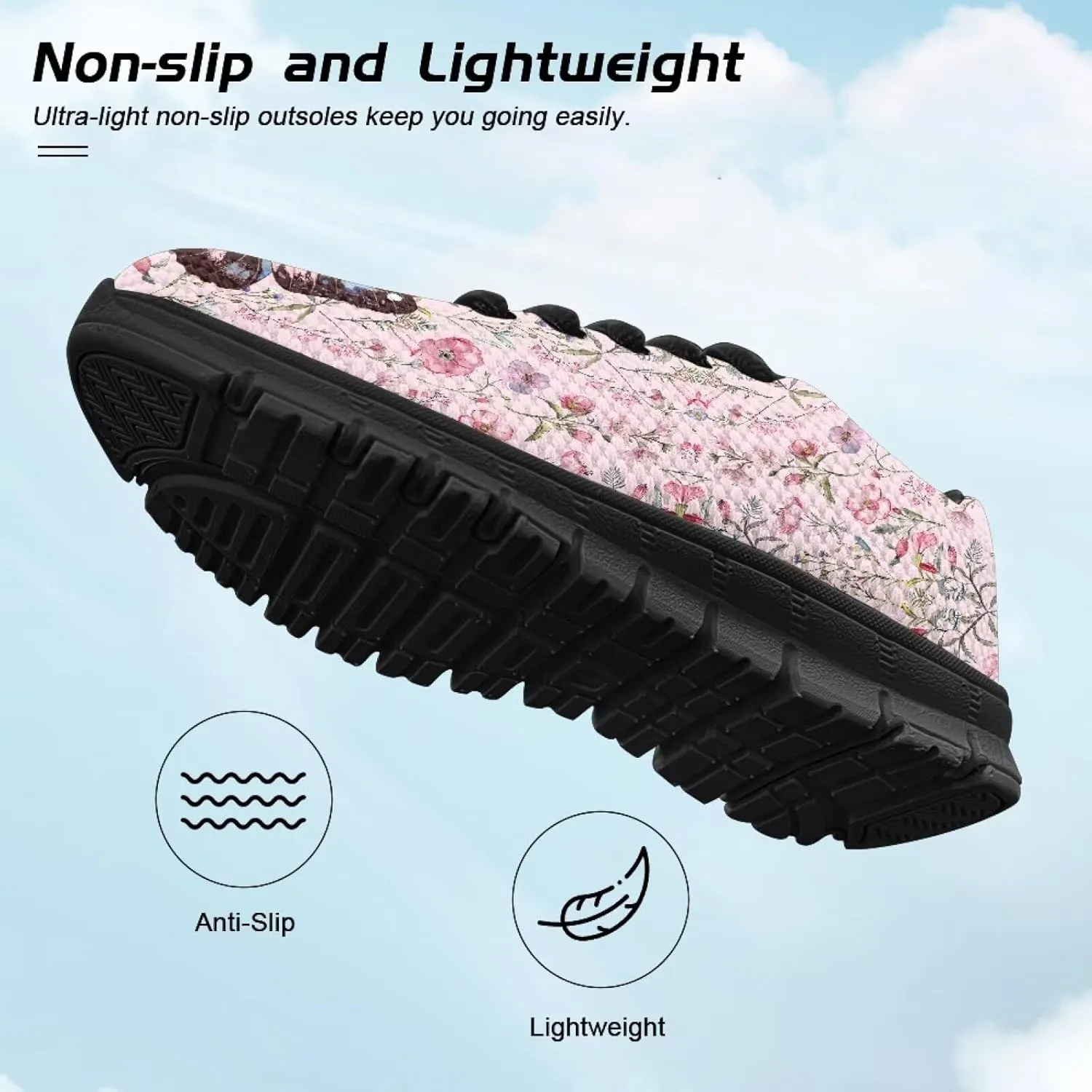 Kids Butterfly Sneaker Soft Footwear Anti-Skip Breathable Lace Up Tennis Shoes for Litter Kids Lightweight Running Shoes for Big Kid US 11-5