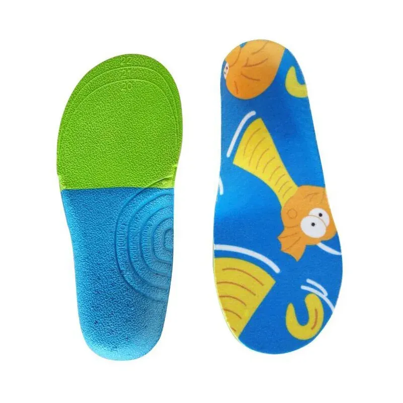 Kids Cartoon Animal Prints Flatfeet Sneakers Insoles