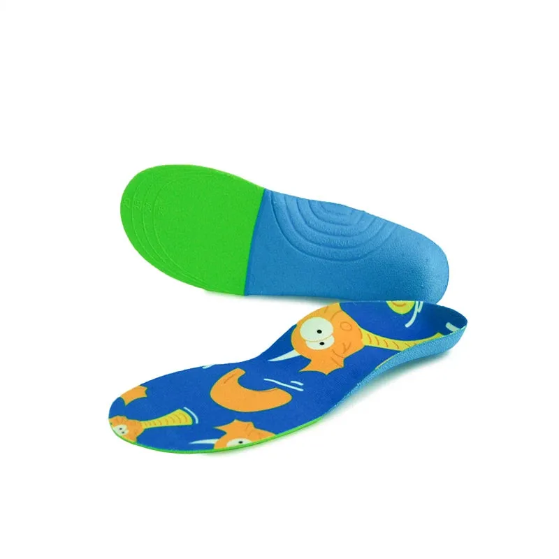 Kids Cartoon Animal Prints Flatfeet Sneakers Insoles