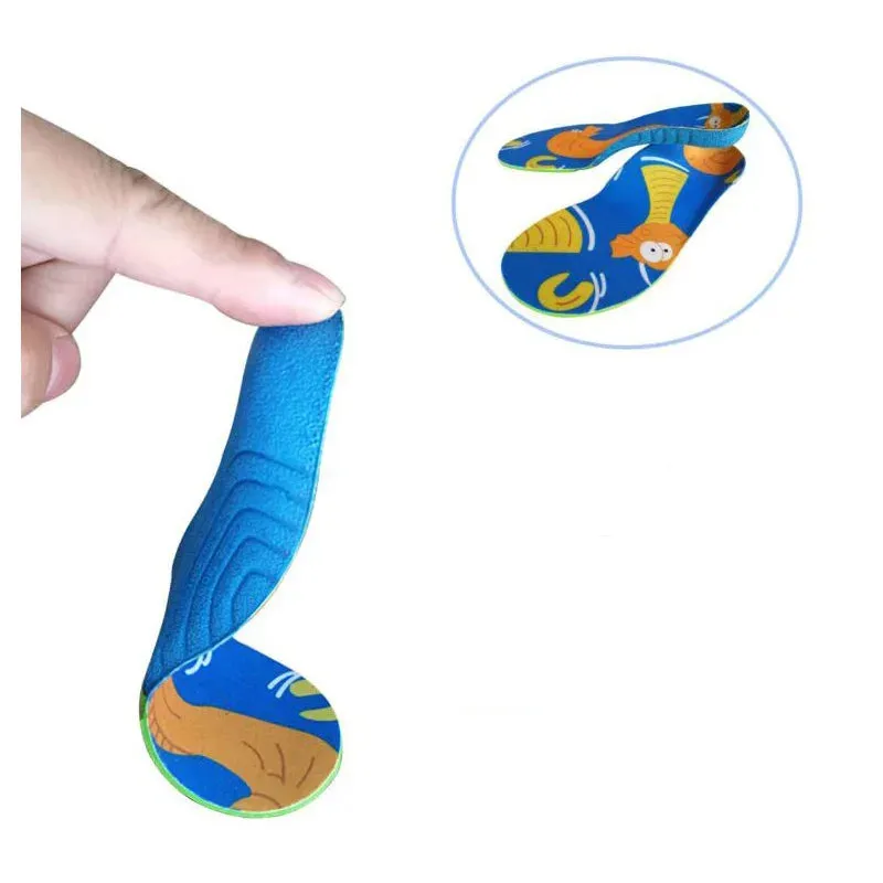 Kids Cartoon Animal Prints Flatfeet Sneakers Insoles