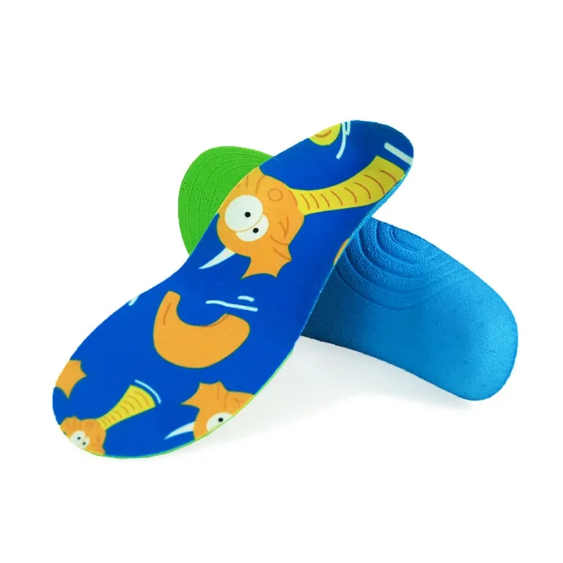 Kids Cartoon Animal Prints Flatfeet Sneakers Insoles