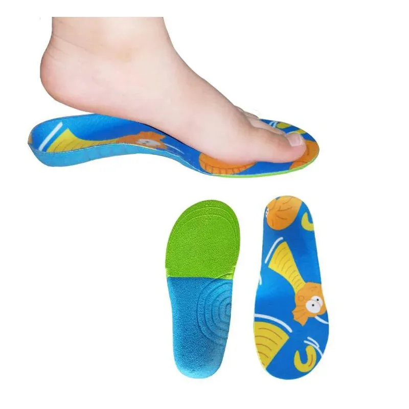 Kids Cartoon Animal Prints Flatfeet Sneakers Insoles