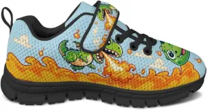 Kids Shoes for Boys Single Buckle Running Walking Sneakers Breathable Lightweight Sports Shoes US-11-2.5