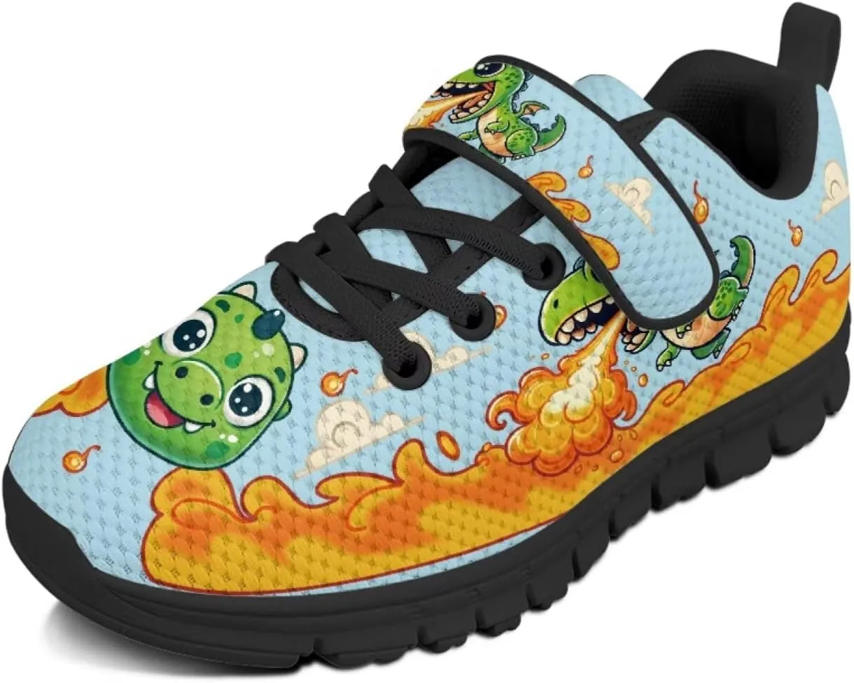 Kids Shoes for Boys Single Buckle Running Walking Sneakers Breathable Lightweight Sports Shoes US-11-2.5