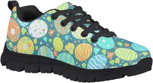 Kids Sneakers Running Shoes Boys Girls Primary School Students Sport Shoes Lace-Up Shoes Non-Slip Walking Tennis Sneaker for Children |Big Kids Black US 11-5