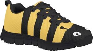 Kids Sneakers Running Shoes Boys Girls Primary School Students Sport Shoes Lace-Up Shoes Non-Slip Walking Tennis Sneaker for Children |Big Kids Black US 11-5