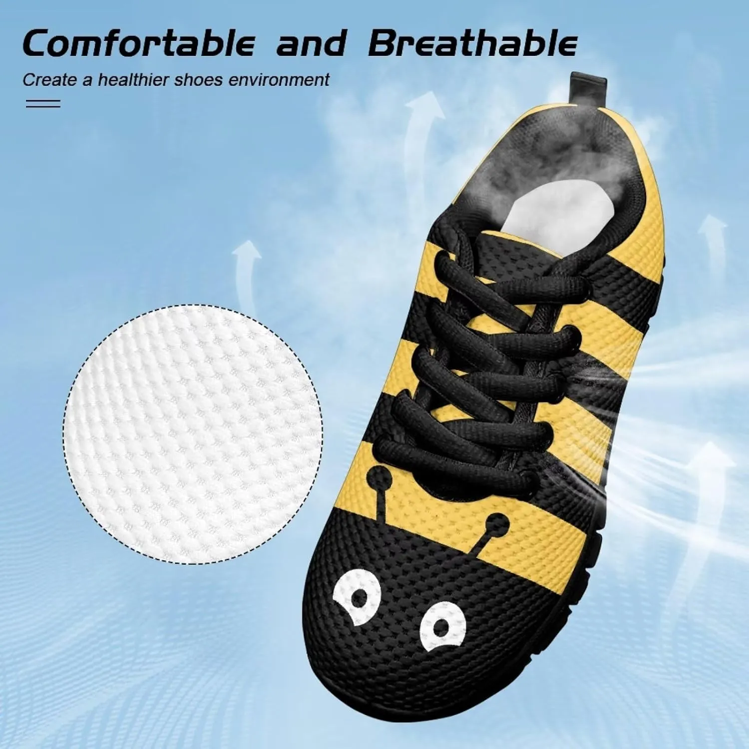 Kids Sneakers Running Shoes Boys Girls Primary School Students Sport Shoes Lace-Up Shoes Non-Slip Walking Tennis Sneaker for Children |Big Kids Black US 11-5
