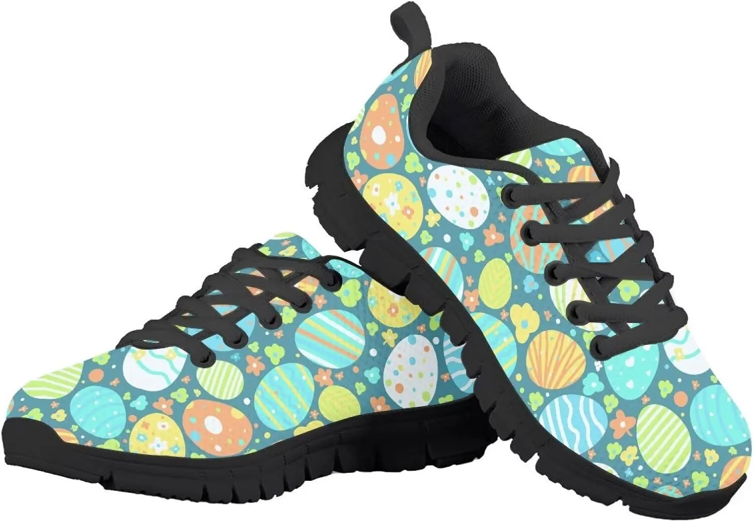 Kids Sneakers Running Shoes Boys Girls Primary School Students Sport Shoes Lace-Up Shoes Non-Slip Walking Tennis Sneaker for Children |Big Kids Black US 11-5