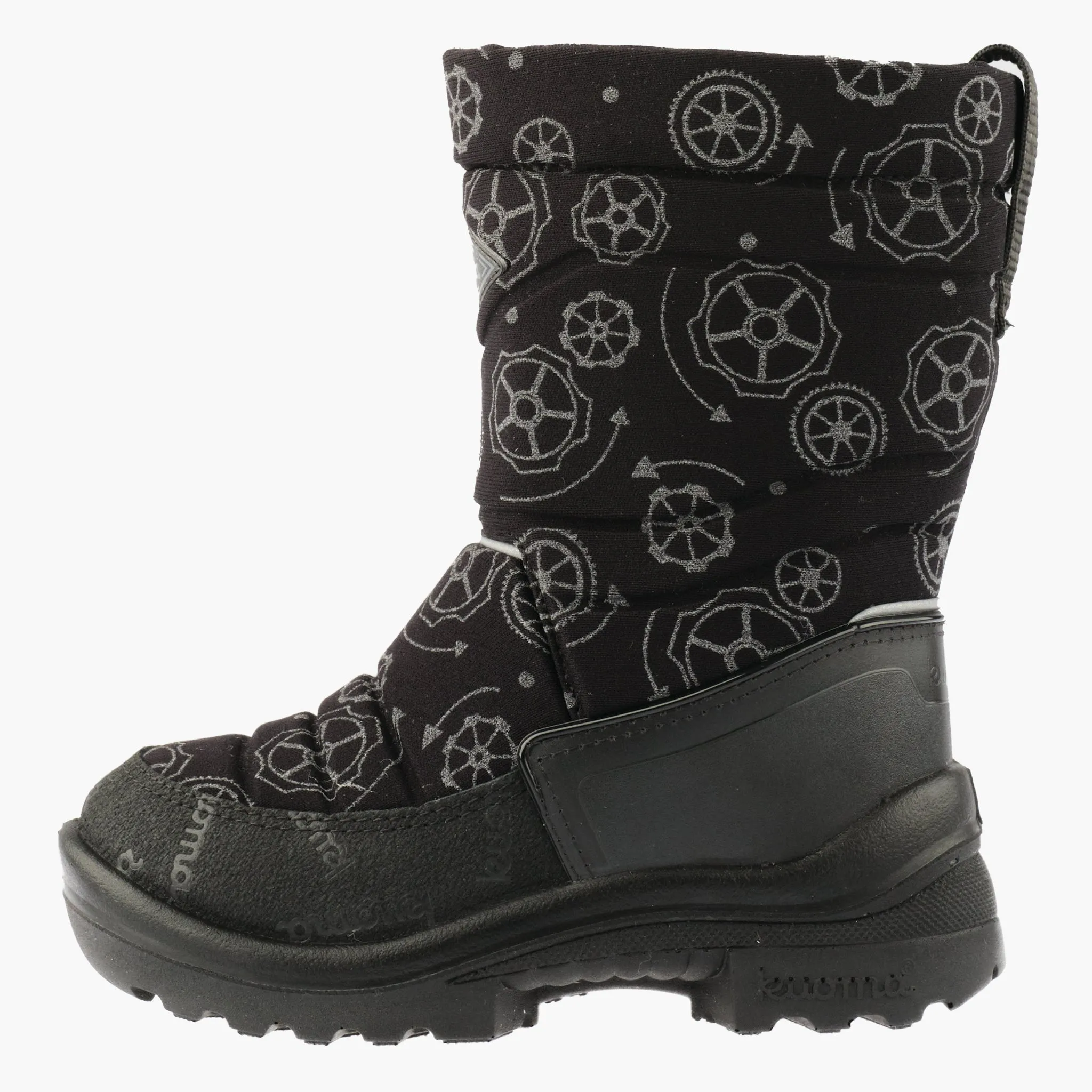 Kids´ winter boots Putkivarsi, Black Wheel reflective