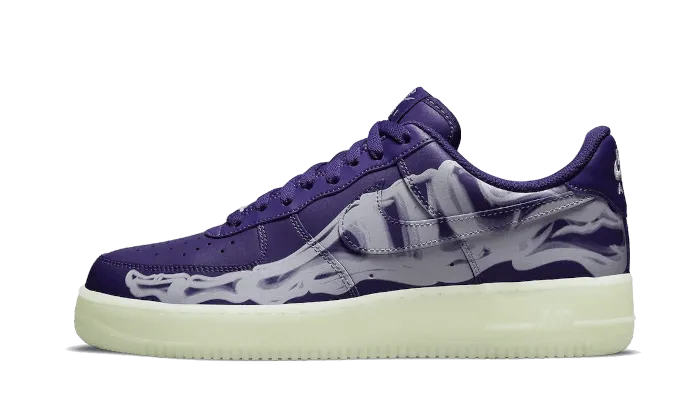 budget - friendly running wear Air Force 1 Low Purple Skeleton Halloween (2021)