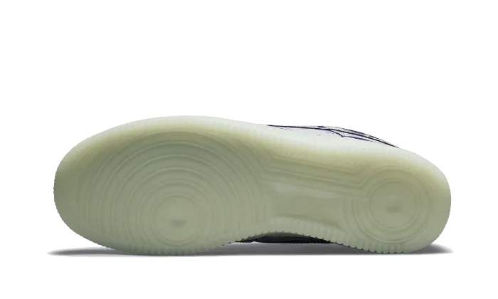 Supportive footwear Heel protection Air Force 1 Low Purple Skeleton Halloween (2021)