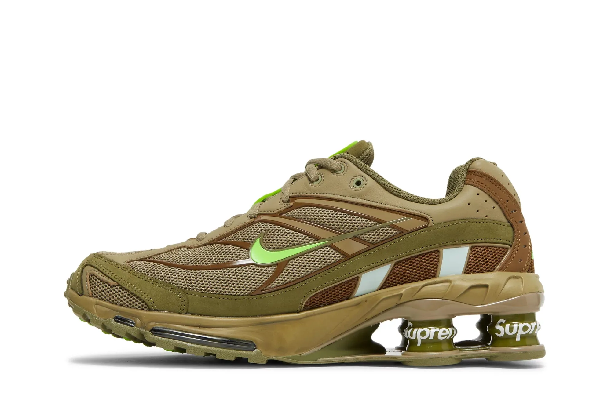 Molded Footbed Nike Shox Ride 2 Supreme Kaki