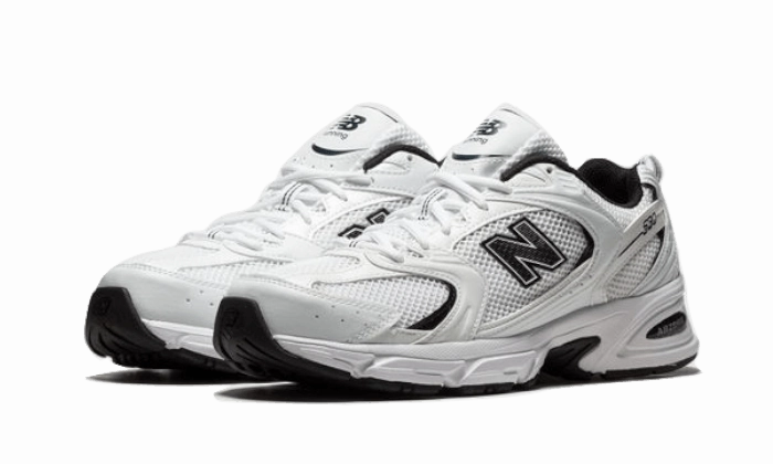 New Balance 530 White Black Details Sleek cushioning Impact Diffusion Layers
