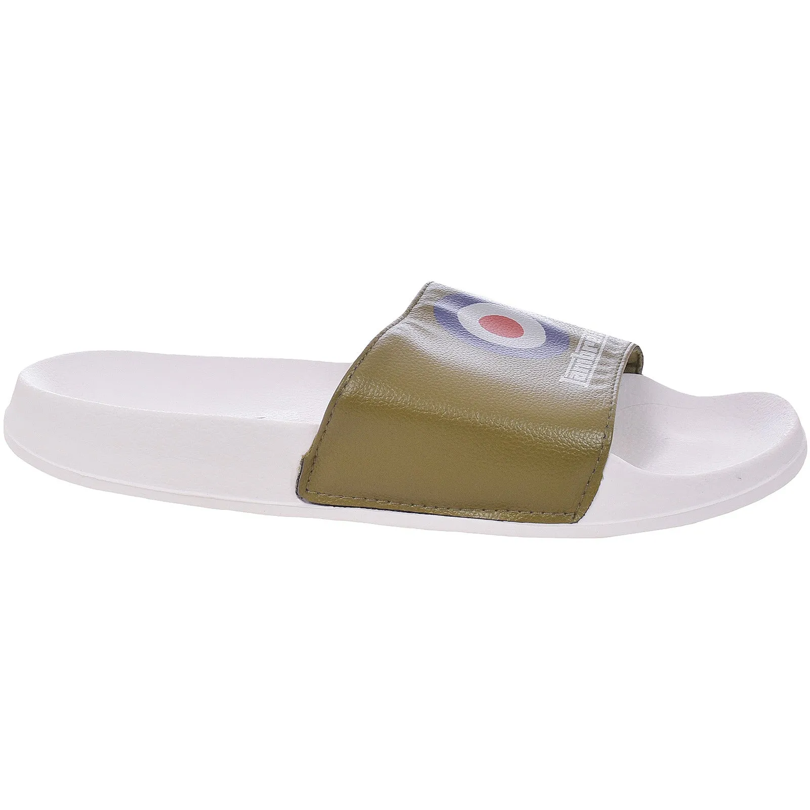 Lambretta Mens Bullseye Target Sliders - Khaki
