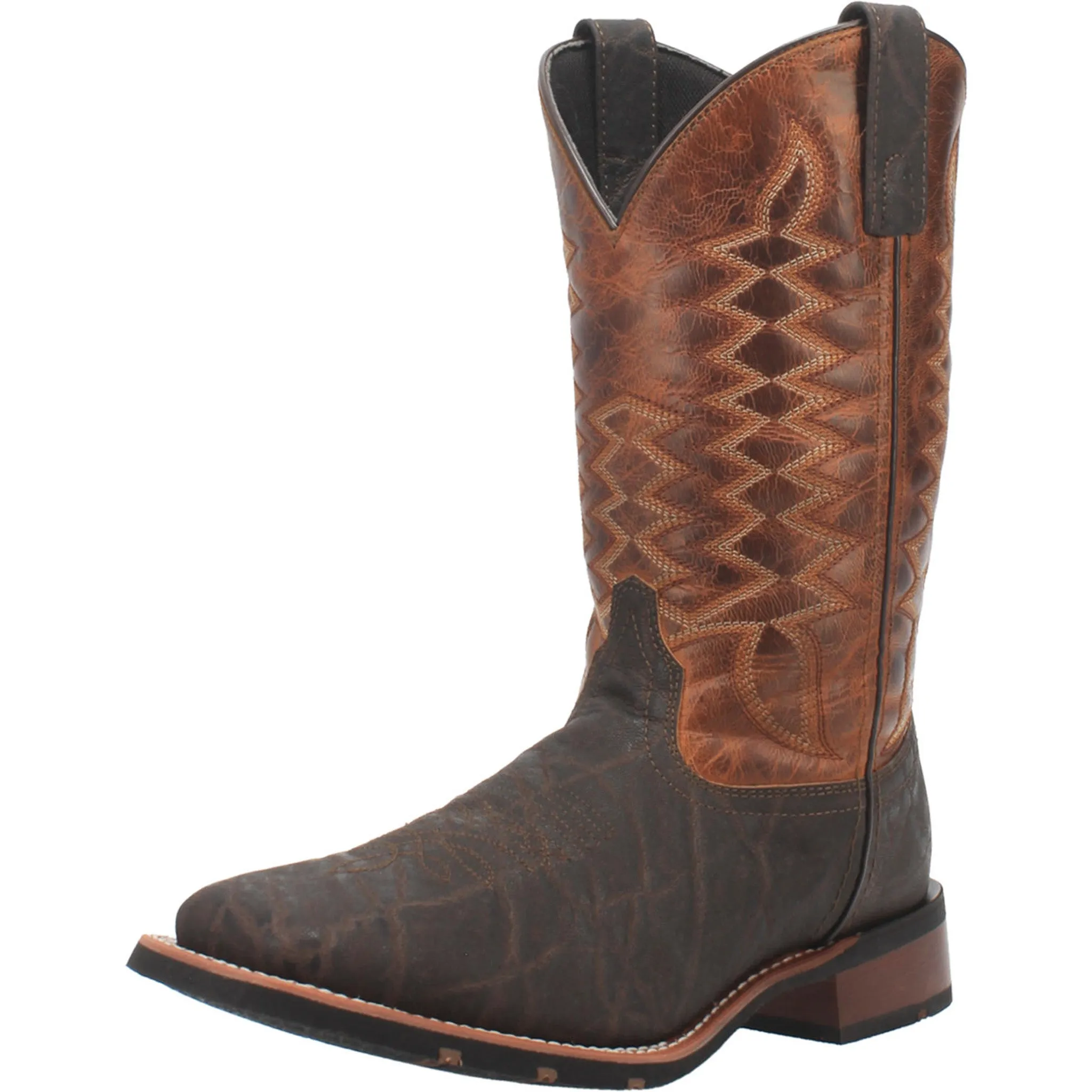 Laredo Men's Brown and Rust Dillon Boots