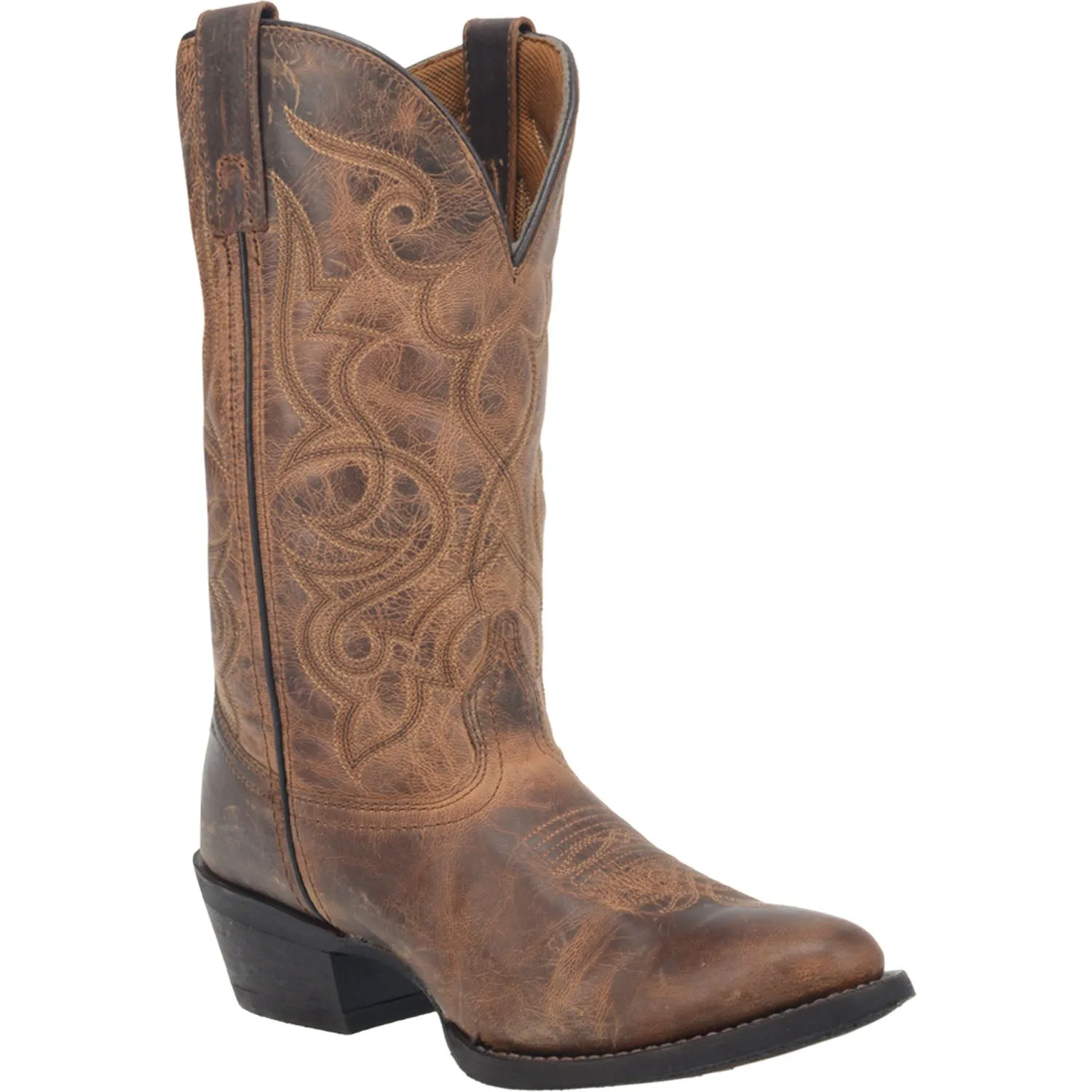 Laredo Womens Maddie Cowboy Boots Leather Tan 7 W