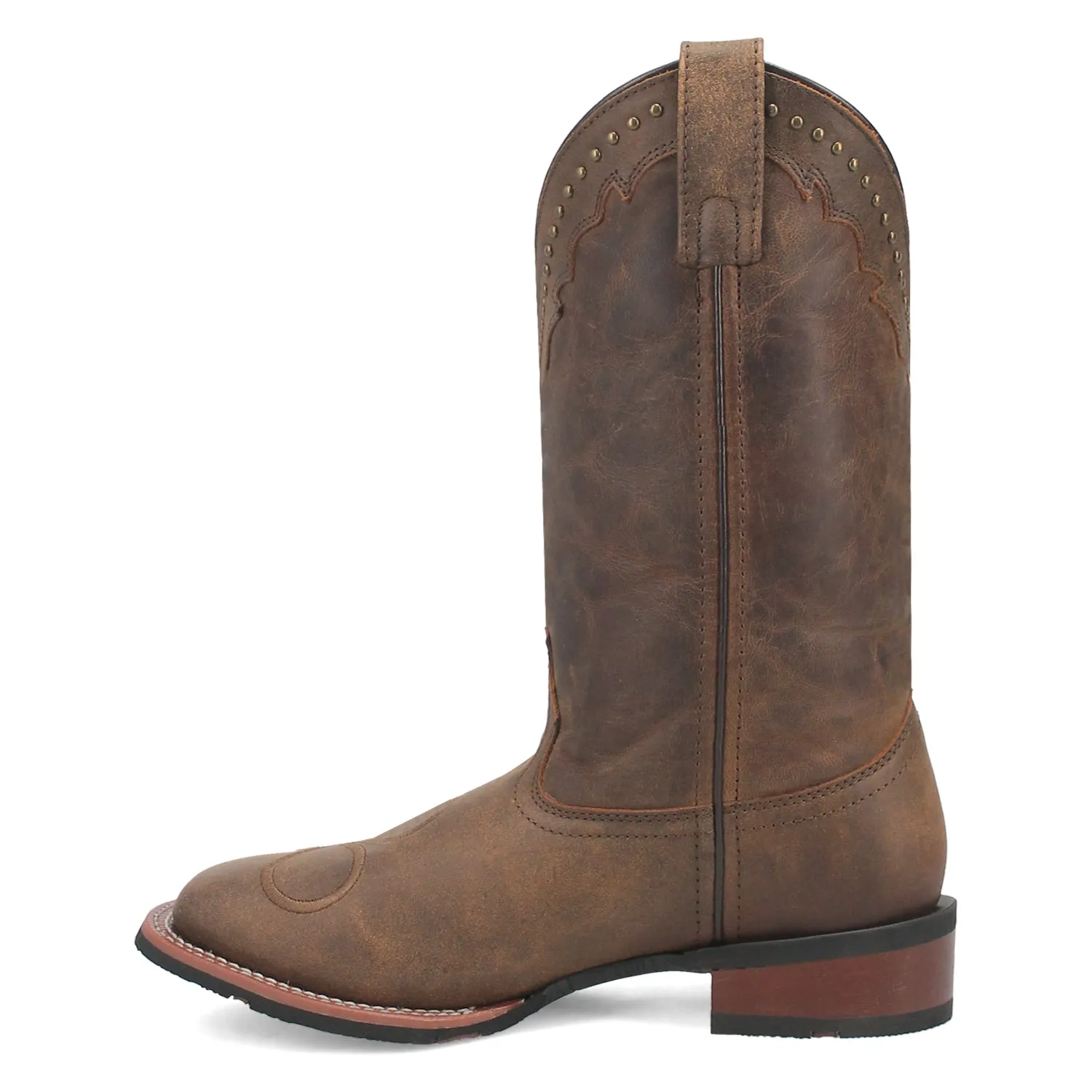 Laredo Womens Wenda Tan Leather Cowboy Boots 9 M