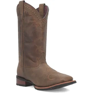Laredo Womens Wenda Tan Leather Cowboy Boots 9 M