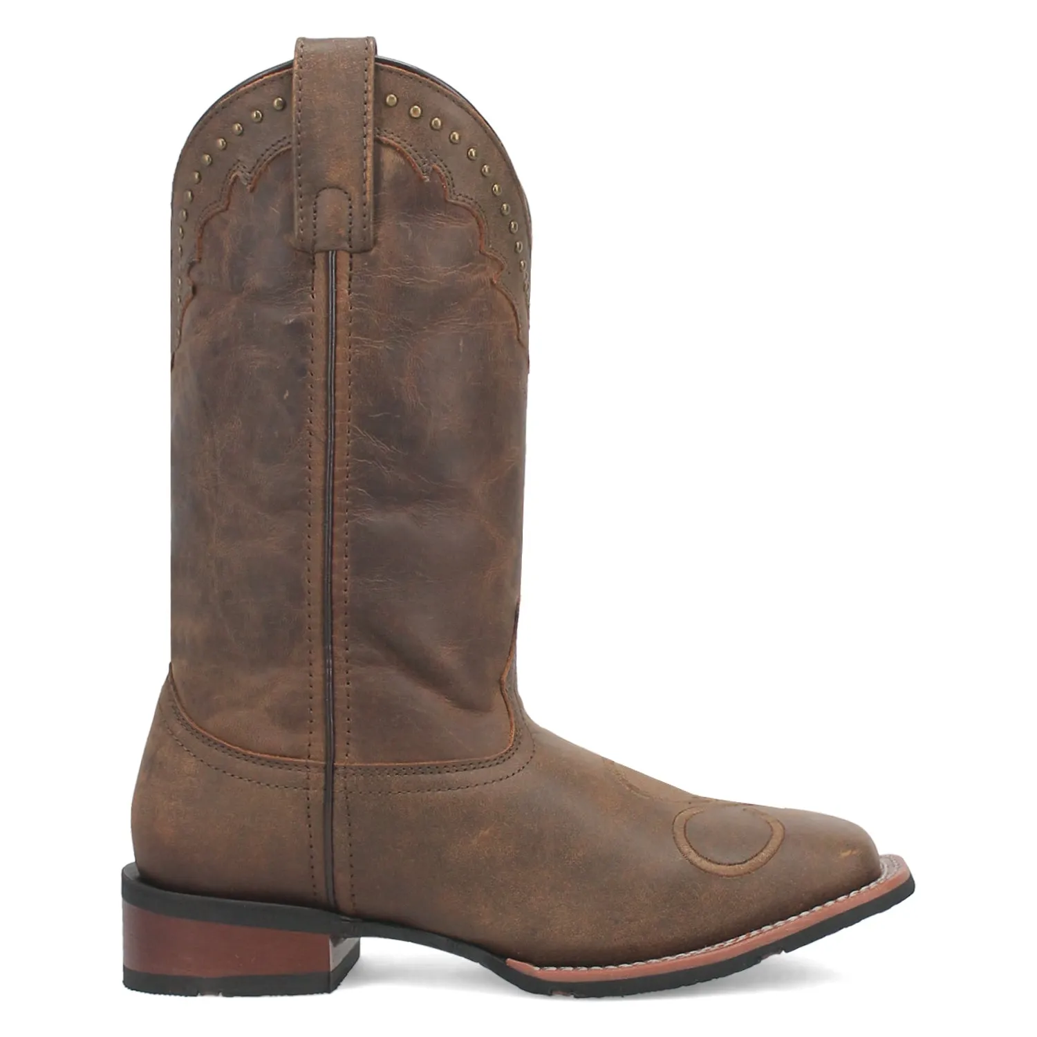 Laredo Womens Wenda Tan Leather Cowboy Boots 9 M