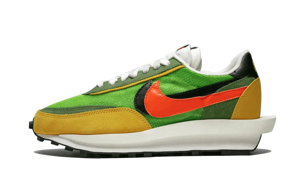 Convenient brand - name running shoes LD Waffle Sacai Green Multi