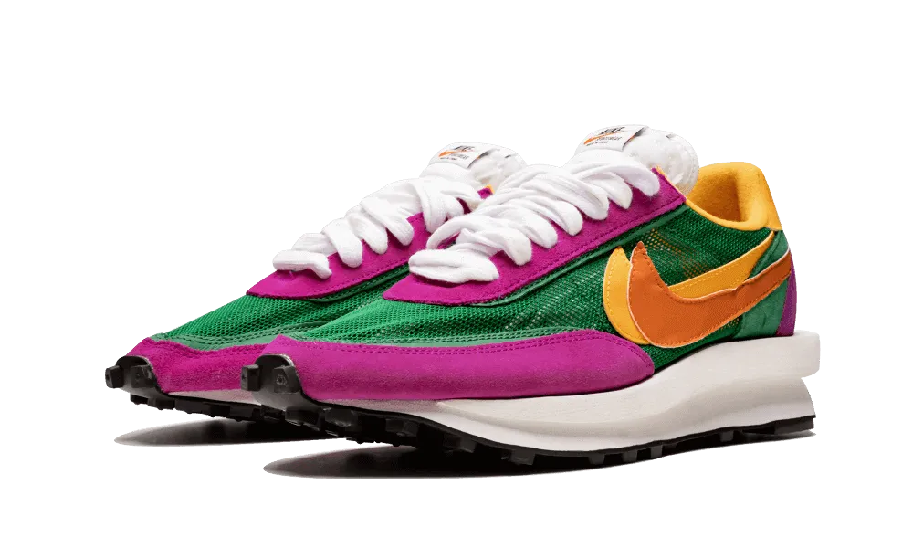 running shoes for men in their 50s mesh material LD Waffle Sacai Pine Green Del Sol