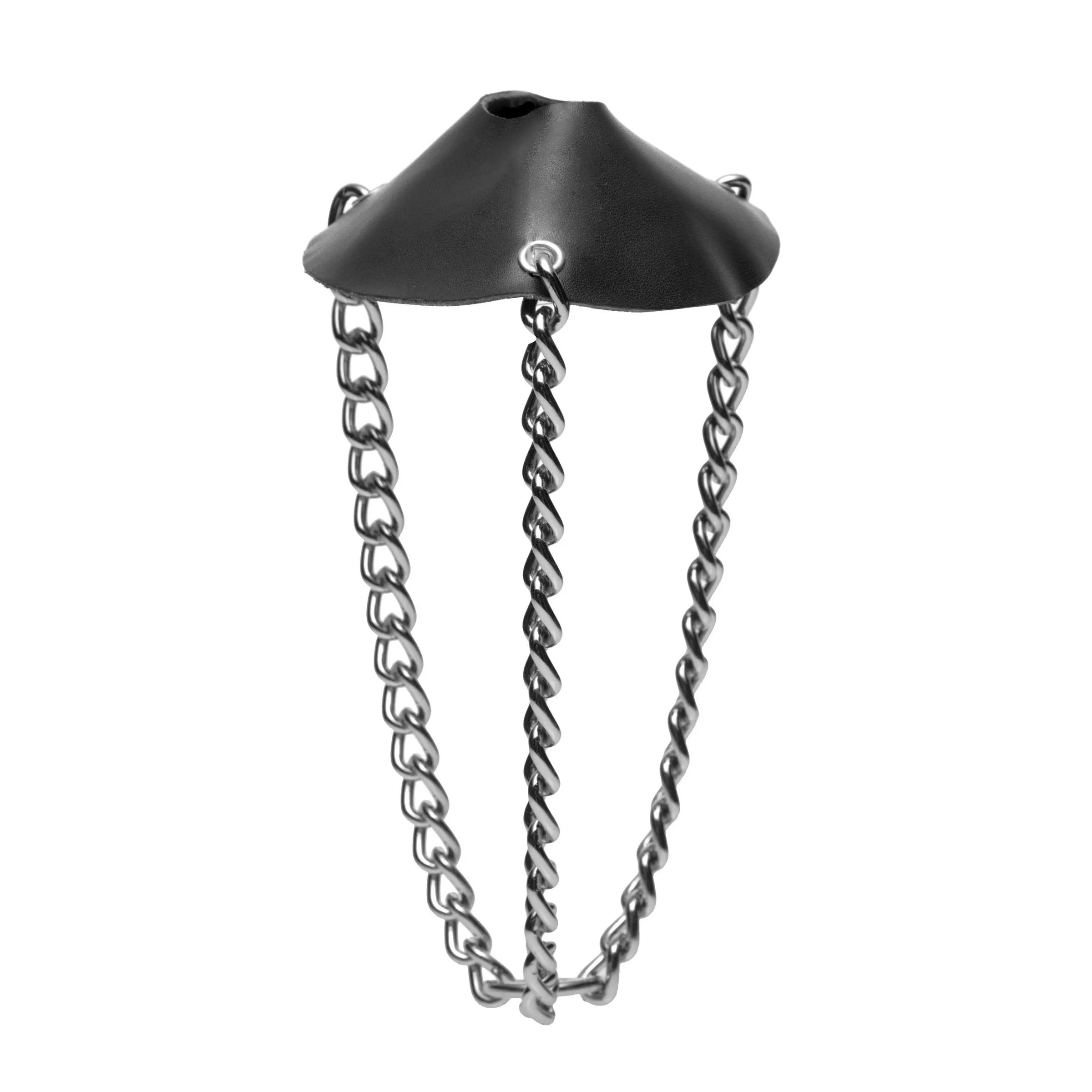 Leather Scrotum Parachute and Leash Kit