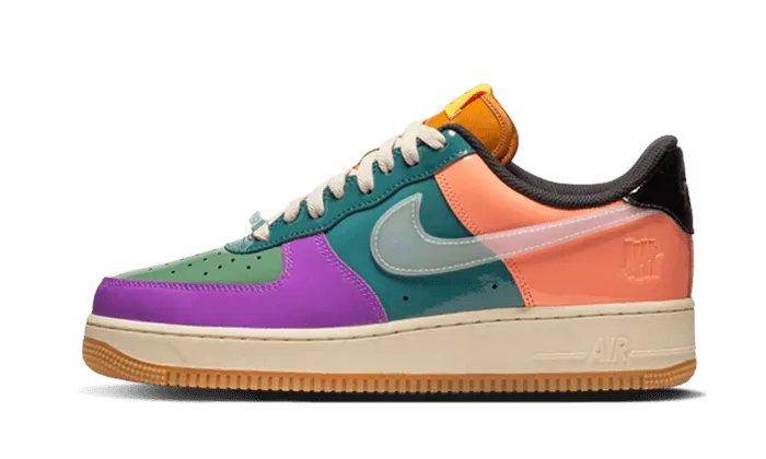 Premium Leather Nike Air Force 1 Low SP Undefeated Multi Patent Celestine Blue