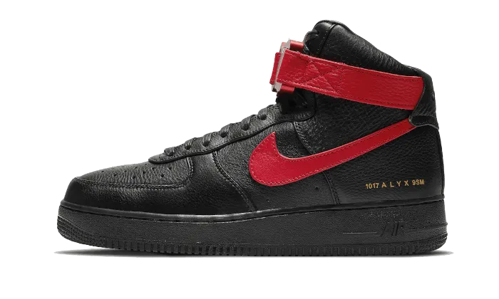 pair Air Force 1 High Alyx Black University Red