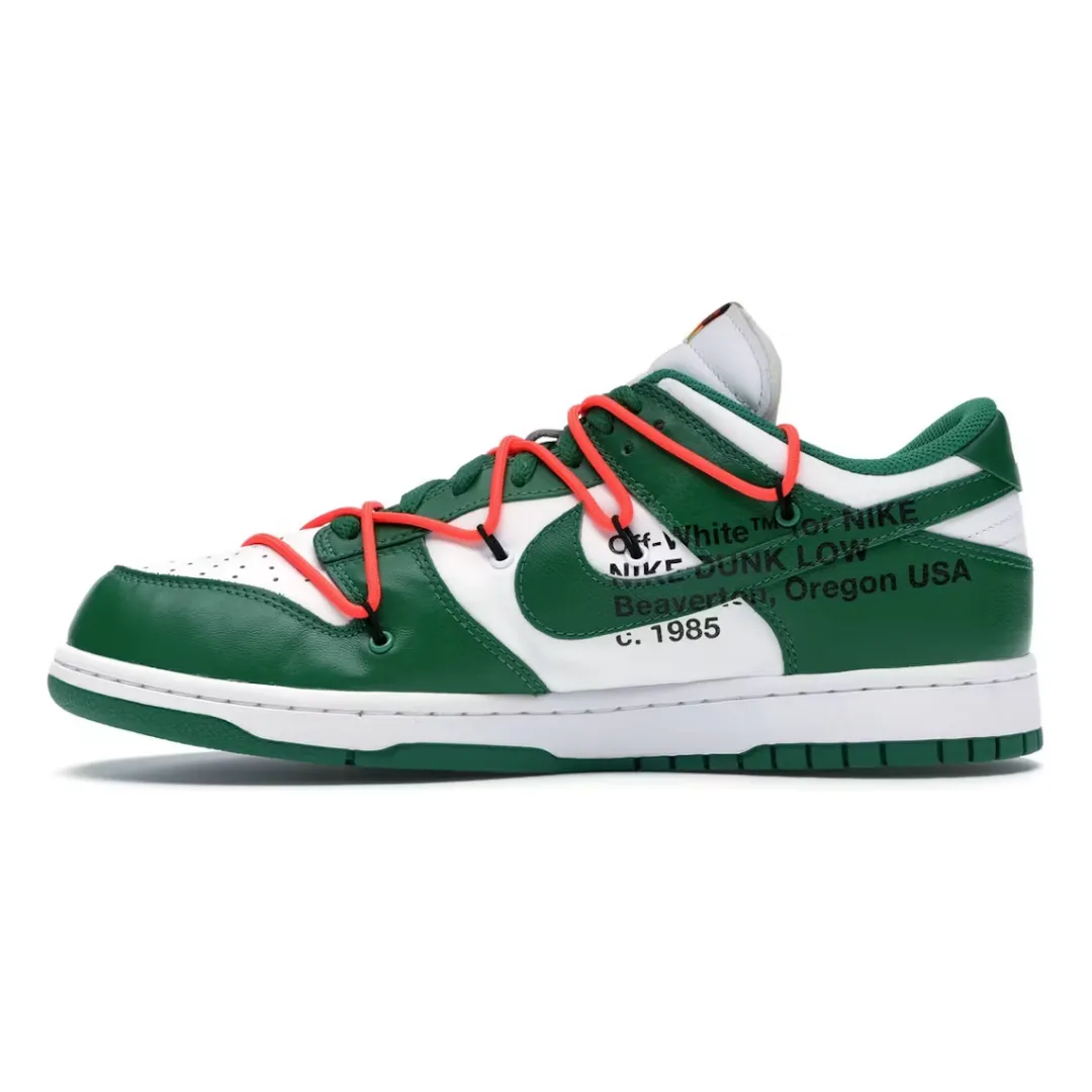 PhylonMidsole toe box shoes Nike Dunk Low Off-White Pine Green