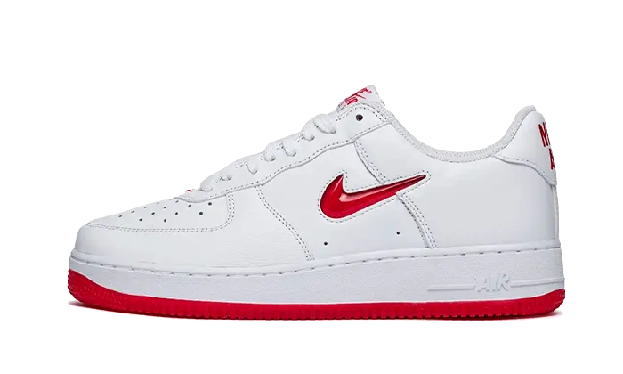 Nike Air Force 1 Low '07 Retro Color of the Month Jewel Swoosh University Red Airflow Mesh Panels