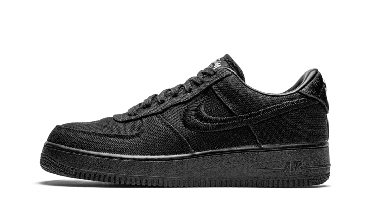 Nike Air Force 1 Low Stussy Black back to school Comfortable Straps