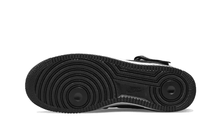 running with a maximalist style winter running footwear Air Force 1 Mid Stussy All Black