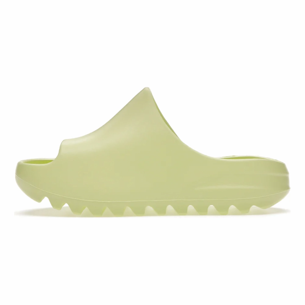 Durable Fabric Cozy Slip Footwear Yeezy Slide Green Glow (Kids)