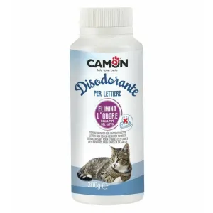 Litter box odour remover powder