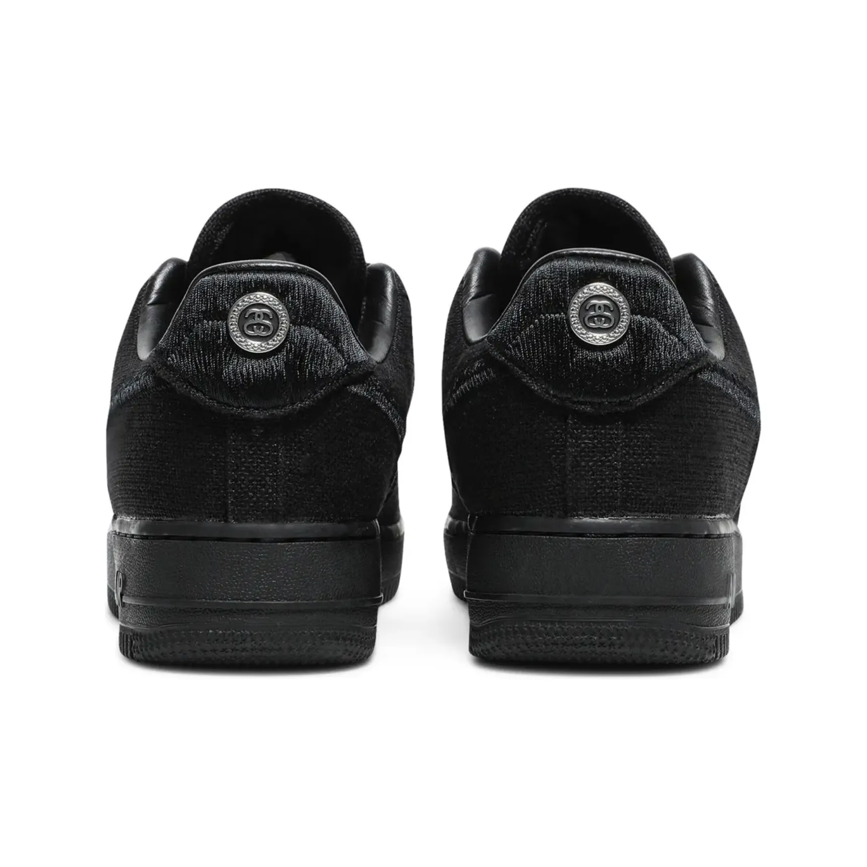 Nike Air Force 1 Low Stussy Black running shoes for unisex youth Amateur activity