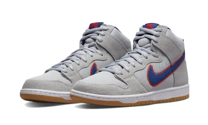 Nike SB Dunk High New York Mets Wide Toe Box Engineering Blown Rubber Traction