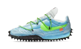 gusseted tongue running shoes Waffle Racer Off-White Vivid Sky