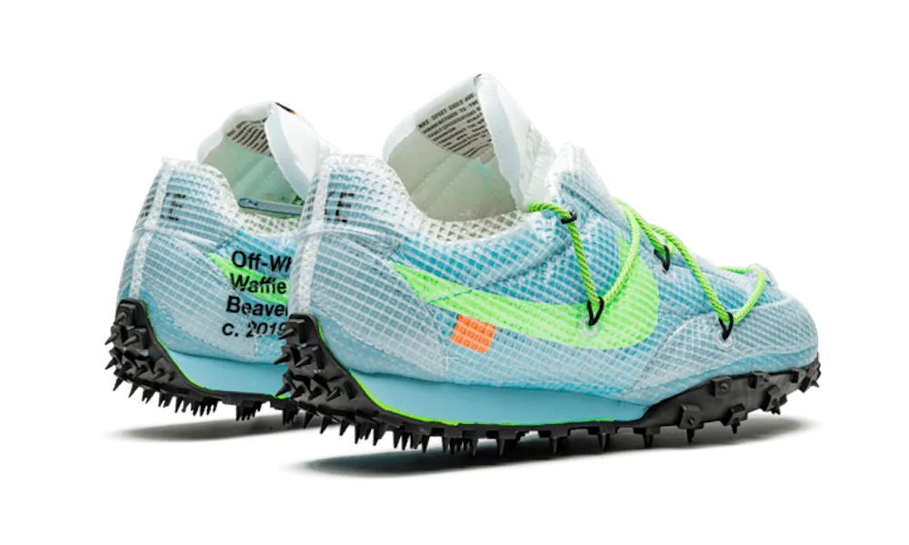 running shoes for long - distance runners Adjustable Belt Waffle Racer Off-White Vivid Sky