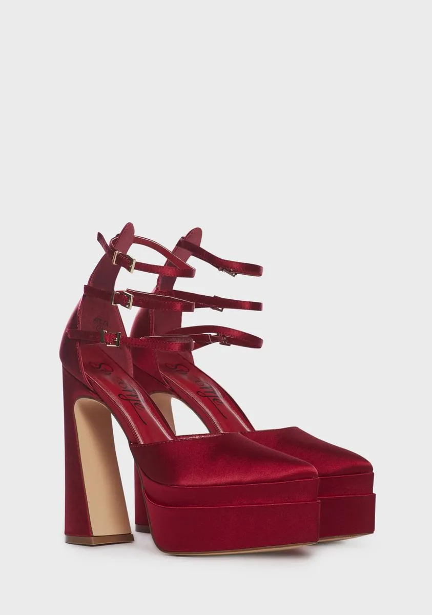 Love Call Me Up Platform Heels