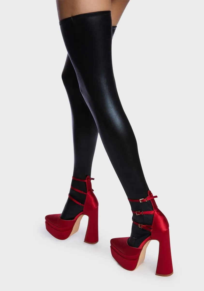 Love Call Me Up Platform Heels