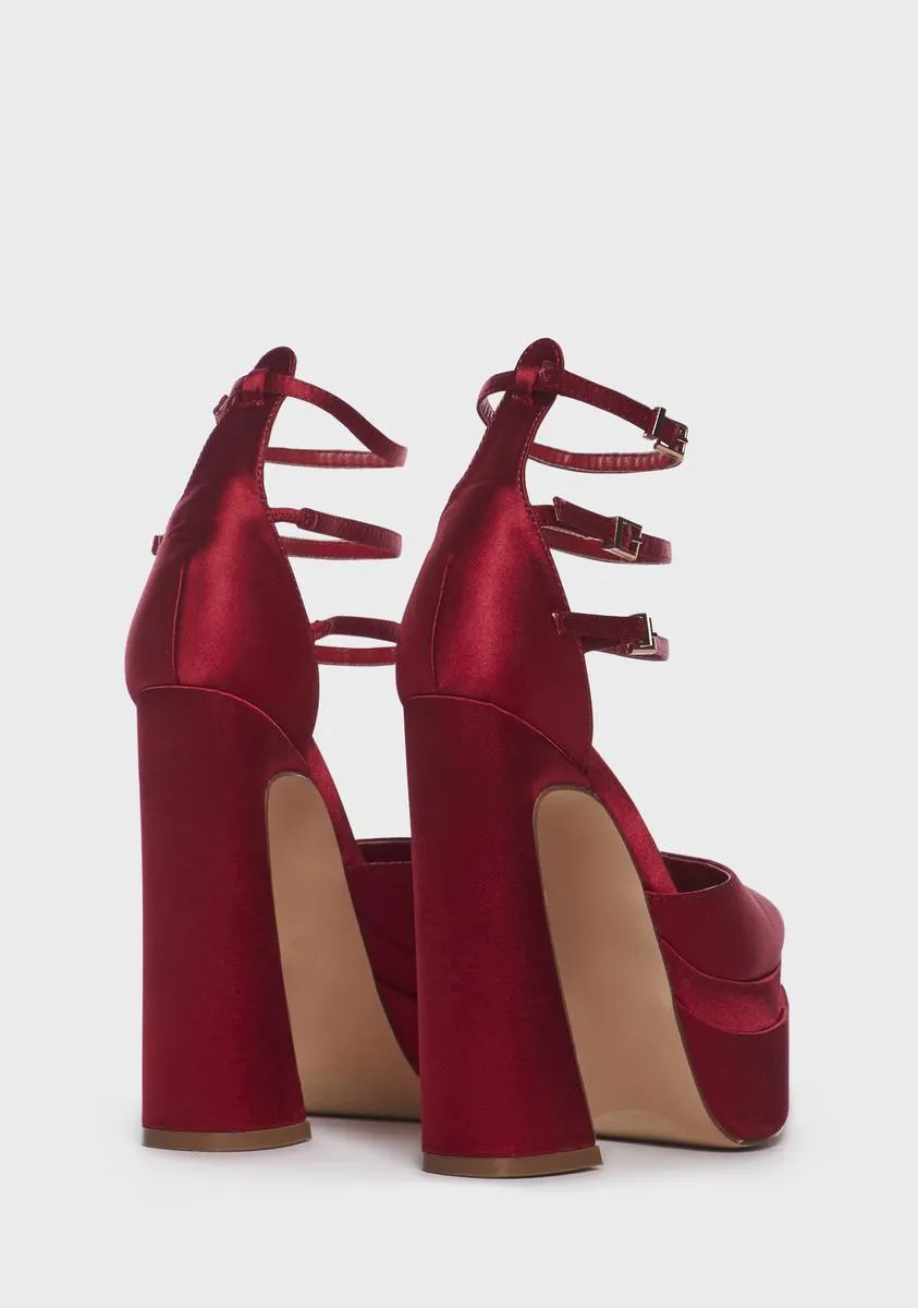 Love Call Me Up Platform Heels