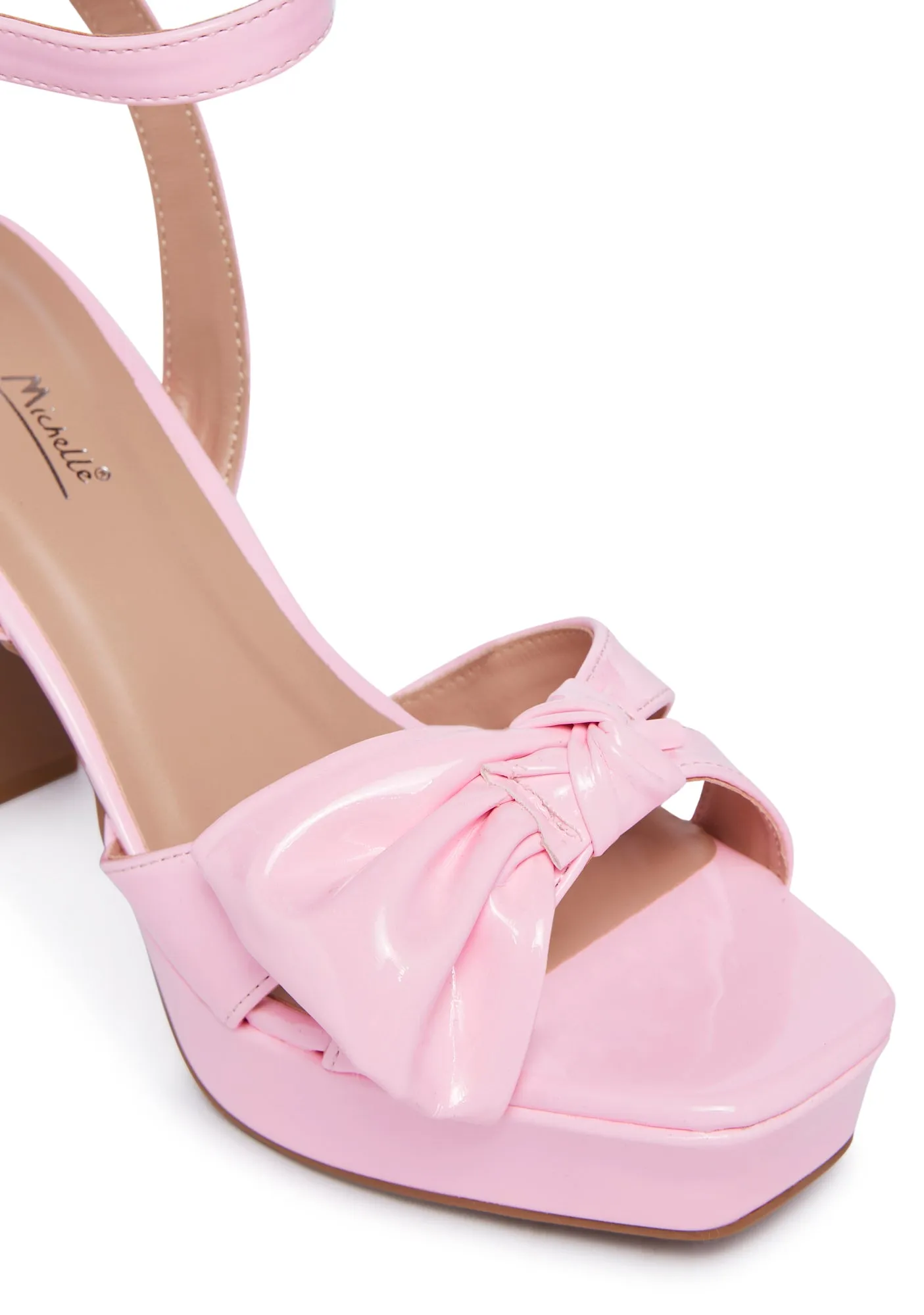 Luxe In Stride Platform Heels - Pink